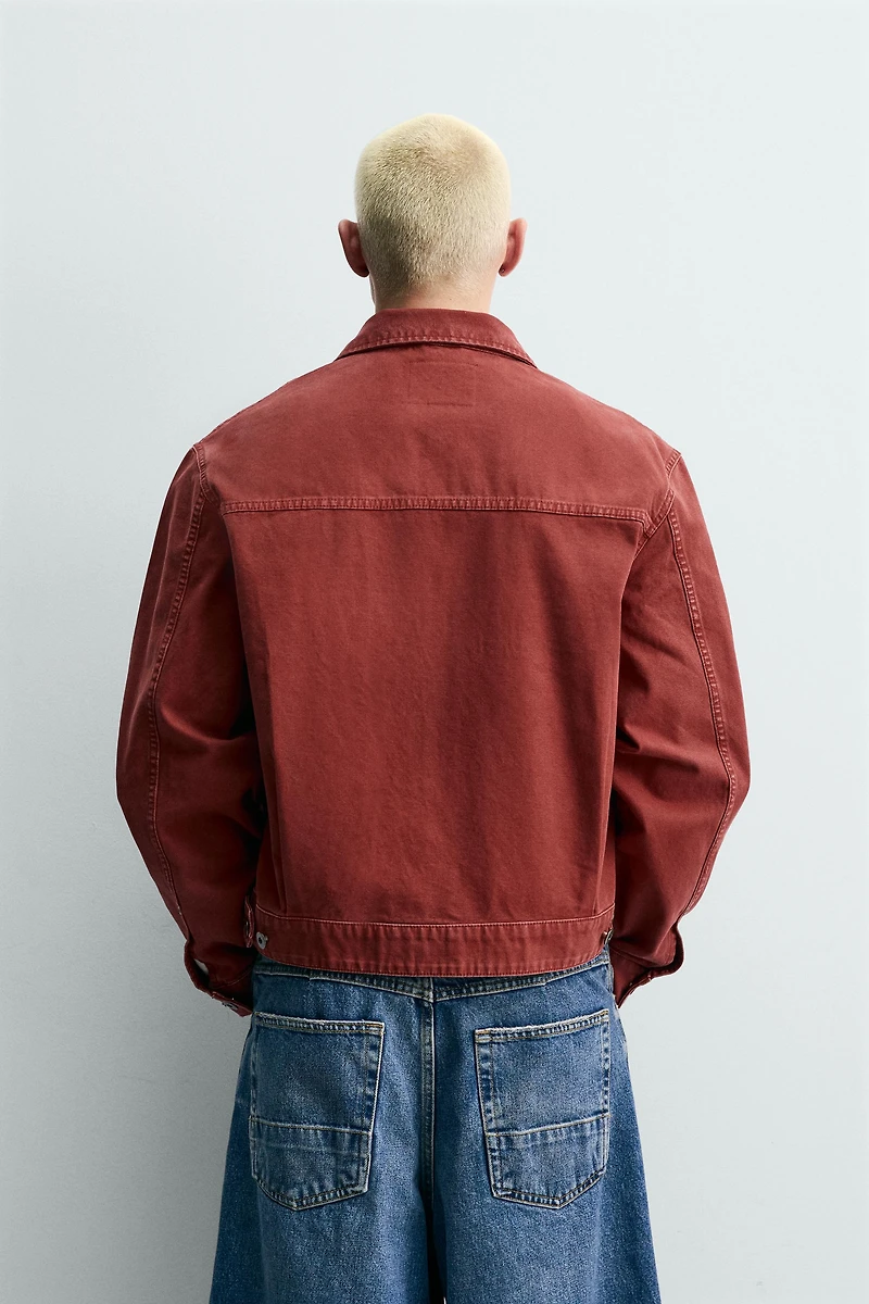 CROPPED FIT PATCH JACKET