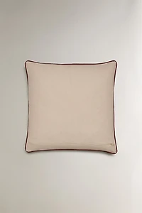 CHRISTMAS COTTON THROW PILLOW COVER WITH EMBROIDERY