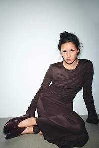 BALLERINES EN CUIR EFFET SOFT