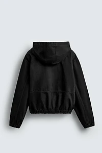 WASHED HOODED JACKET
