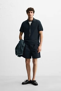 QUARTER ZIP POLO