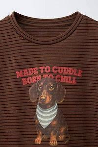 STRIPED DOG T-SHIRT