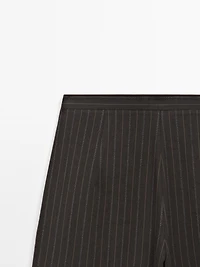 Wide-leg trousers with triple dart detail