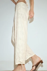 SEQUIN EMBROIDERED BLOOMER PANTS