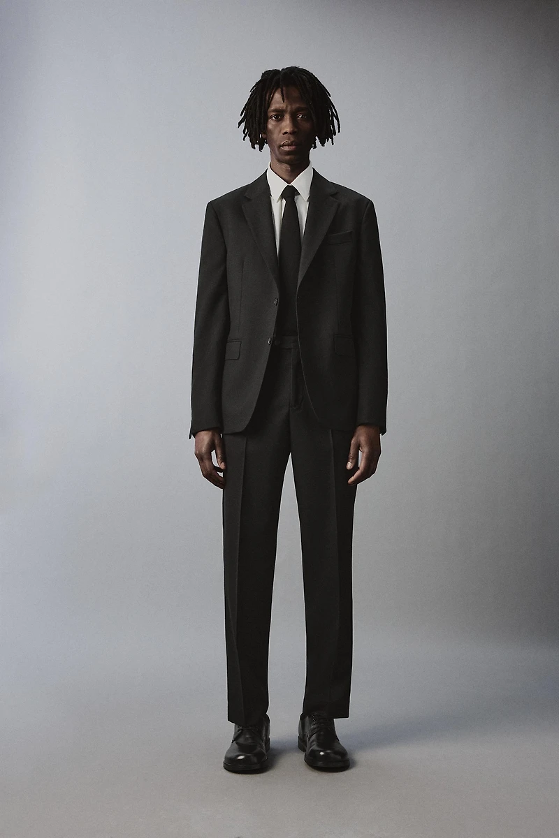 100% WOOL SUIT PANTS