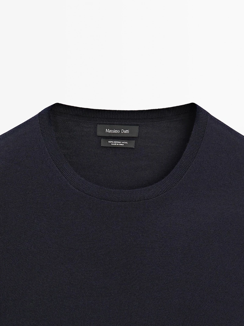 Pull en maille 100 % laine mérinos