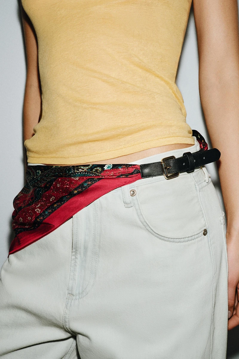 PRINTED SCARF BELT