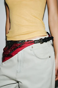 PRINTED SCARF BELT