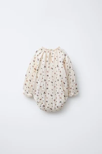 FLORAL LACE TRIM BODYSUIT