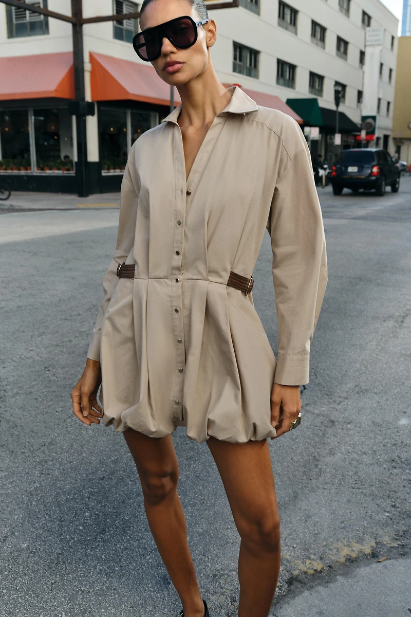 SHORT BALLOON DRESS