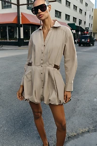 SHORT BALLOON DRESS