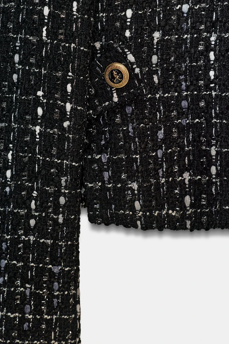 BLAZER STRUCTURÉ À FIL MÉTALLISÉ