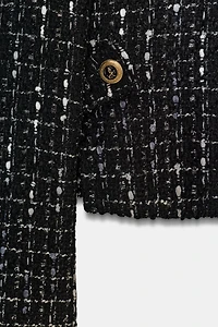 BLAZER STRUCTURÉ À FIL MÉTALLISÉ