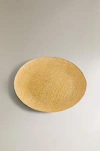 IRREGULAR GOLDEN GLASS CHARGER