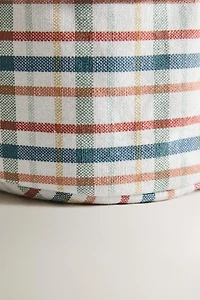 PLAID COTTON BREAD BASKET