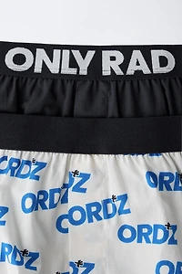 8-14 ANS/ LOT DE DEUX BOXERS EN POPELINE SKATE