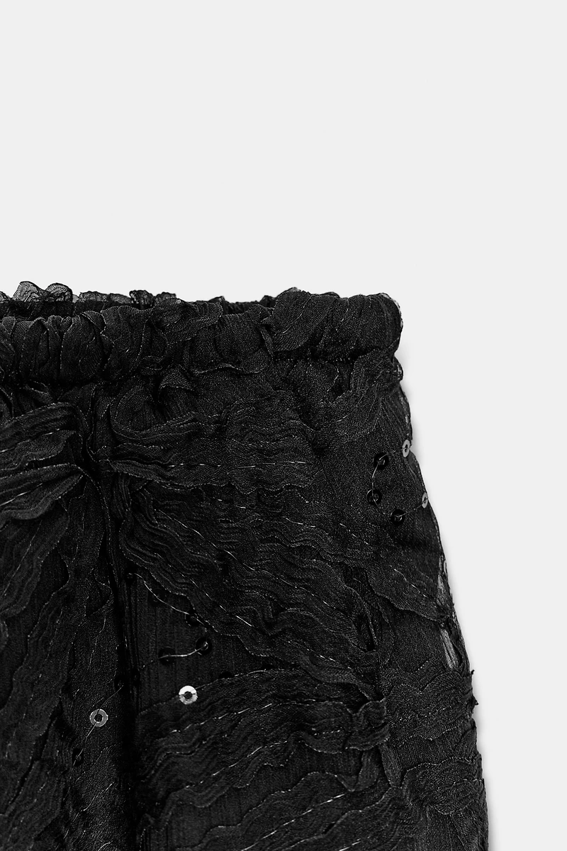 SEQUINED BALLOON PANTS