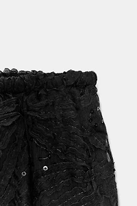 SEQUINED BALLOON PANTS