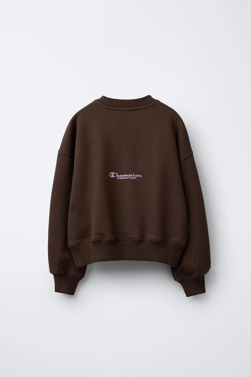 CHAMPION ® X ZARA FLOCKED TEXT SWEATSHIRT