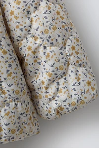 FLORAL PRINT NYLON JACKET