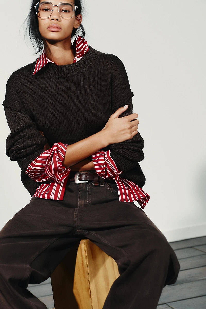 TRF HI-RISE STRAIGHT LEG JEANS