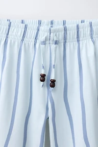 WIDE LEG STRIPED PANTS