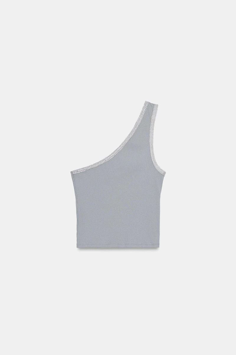 ASYMMETRIC SPARKLY TOP