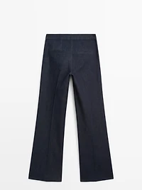 Jean flare taille haute