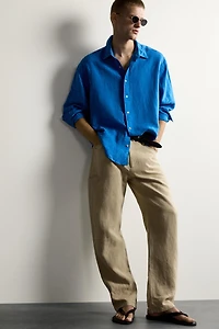 100% LINEN RELAXED FIT SHIRT