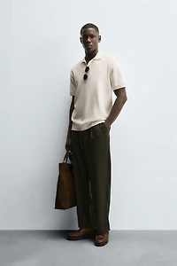 POLO REGULAR FIT STRUCTURÉ