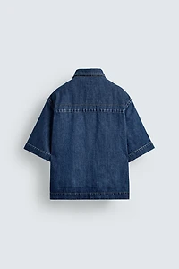 SHORT SLEEVE DENIM SHIRT