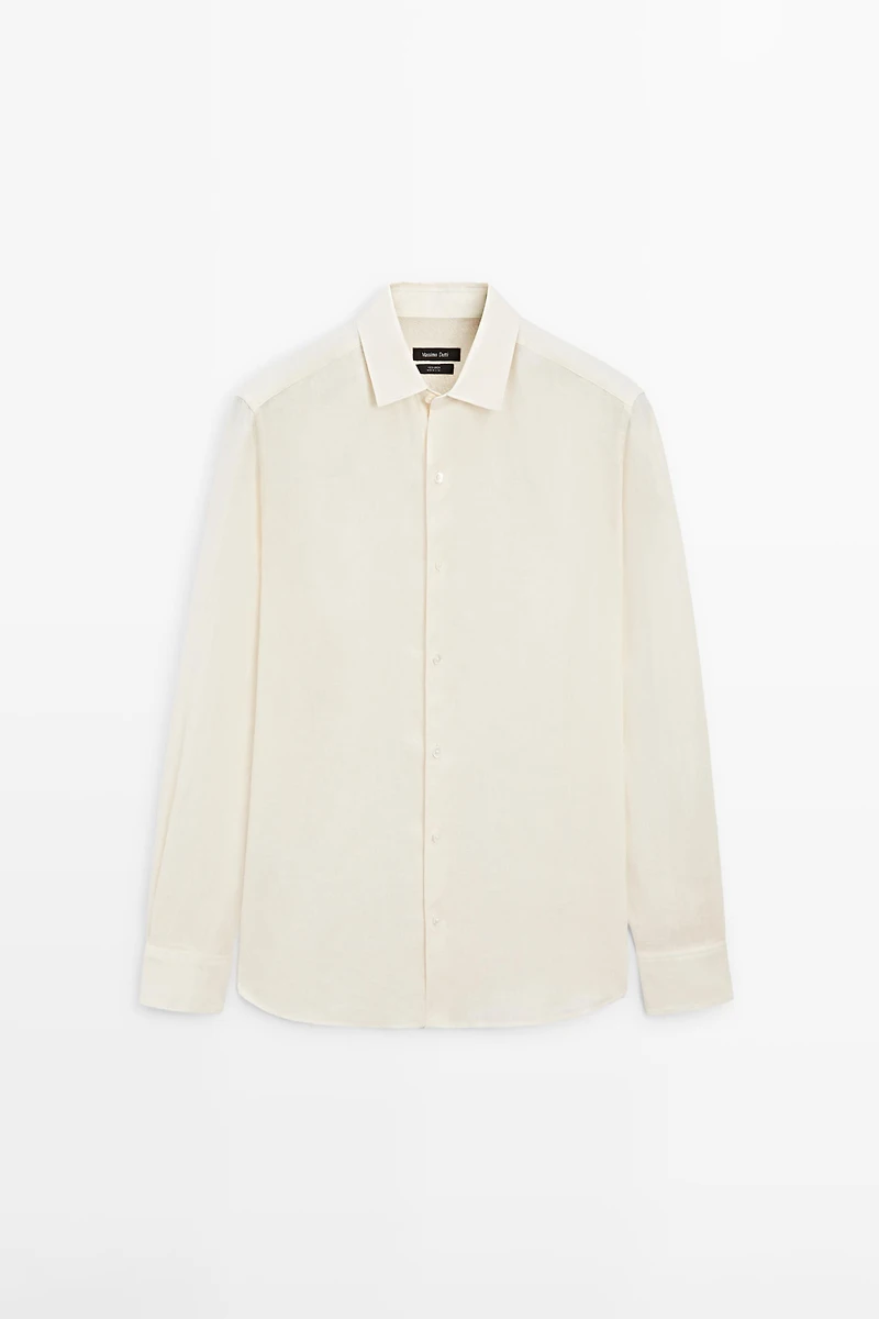 Extra fine regular fit linen shirt