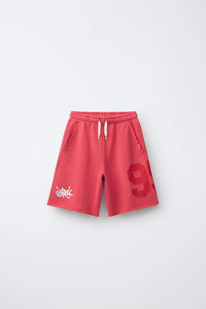 PLUSH NUMBER AND GRAFFITI SHORTS