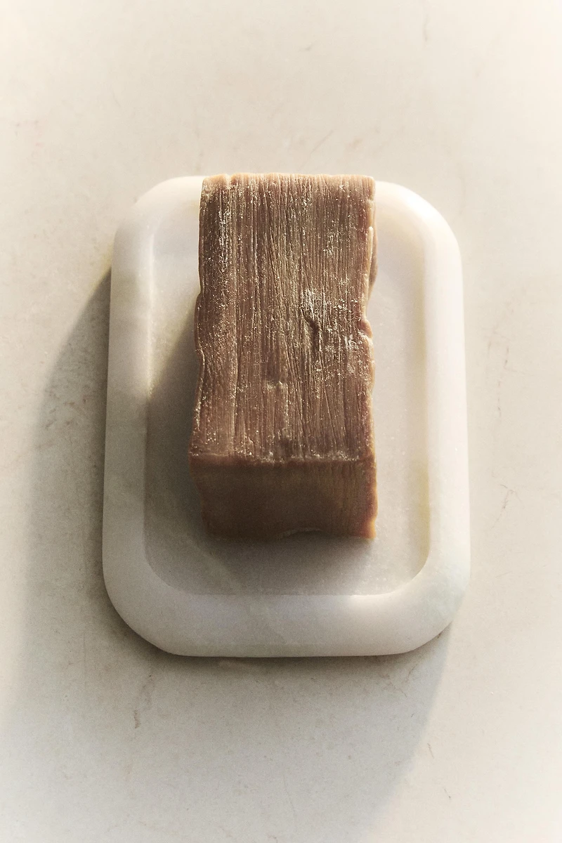 WHITE MARBLE BATHROOM SOAP DISH