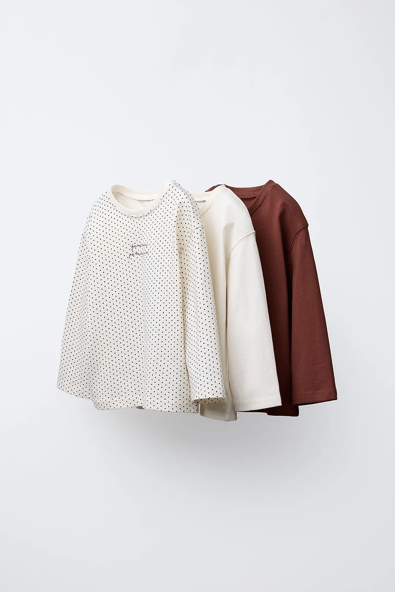 THREE-PACK OF PRINTED T-SHIRTS