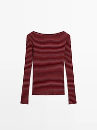 Striped long sleeve T-shirt