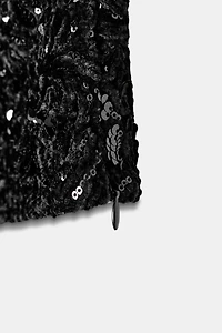 SEQUIN VELVET TOP