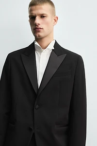 BLAZER COSTUME SMOKING AVEC LAINE