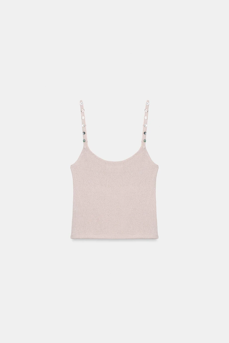 BUTTON DETAIL KNIT TOP