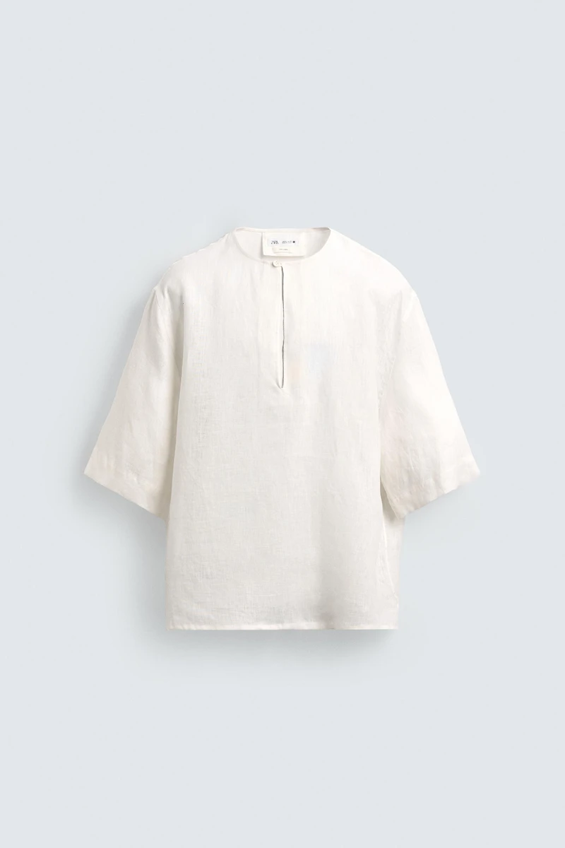 100% LINEN RELAXED FIT SHIRT