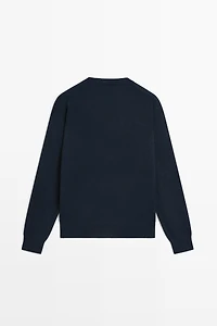 100% cashmere knit sweater