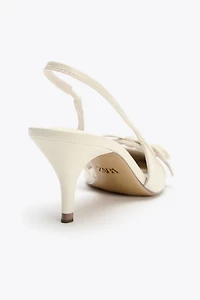 BOW SLINGBACK SHOES