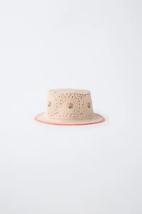 CROCHET FLORAL BUCKET HAT