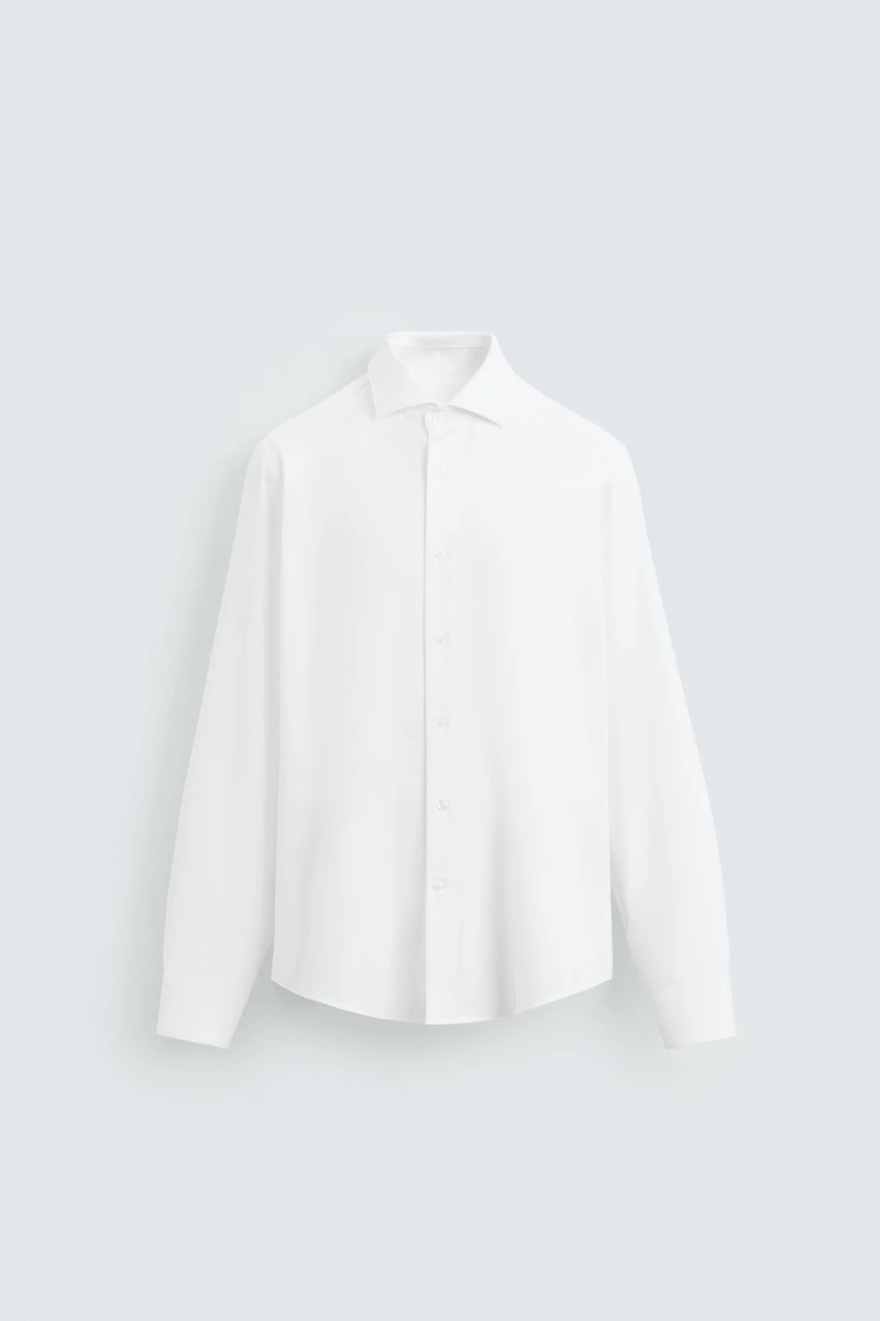 SLIM FIT TEXTURED SHIRT