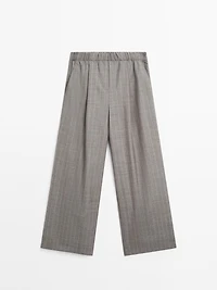 100% wool pinstripe trousers