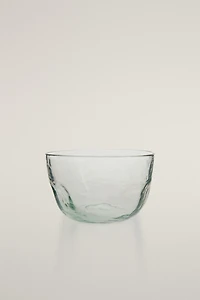 HAMMERED GLASS BOWL