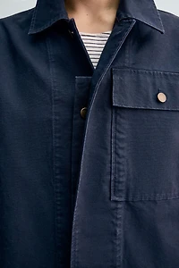 CANVAS OVERSHIRT WITH POCKET