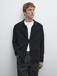 100% cotton knit cardigan