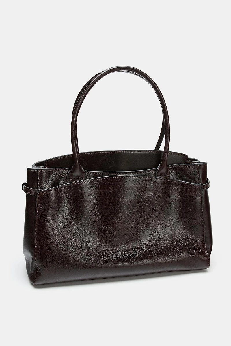 LEATHER CITY BAG