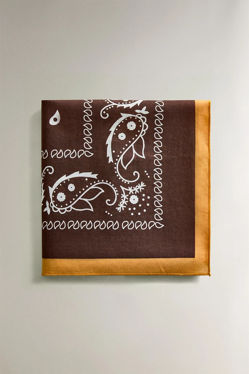 PAISLEY COTTON PET BANDANA